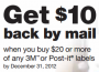 3M Post-It $10 Rebate