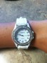 Geneva CZ accented Silicon Link Watch