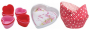 baking supplies valentines day hearts