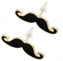 mustache earrings