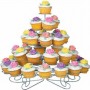 tiered metal cupcake stand