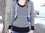 Nautical Striped Popover Hoodies