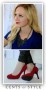 fashion friday cents of style necklace red pumps