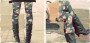 vintage floral leggings