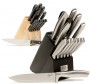 emeril 14 piece forged stainless steel block knife set