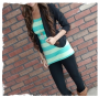 lengthy striped tank