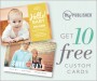mypublisher 10 free custom cards