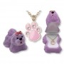 paw print crystal necklace