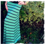 striped maxi skirt