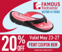 famous footwear coupon