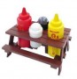 mr bar b q picnic table condiment set