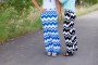 zig zag maxi skirts