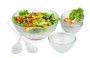 7 piece glass salad bowl serving set