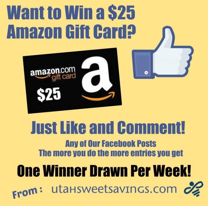 Giveaway 25 Amazon Gift Card! Win Once a Week on
