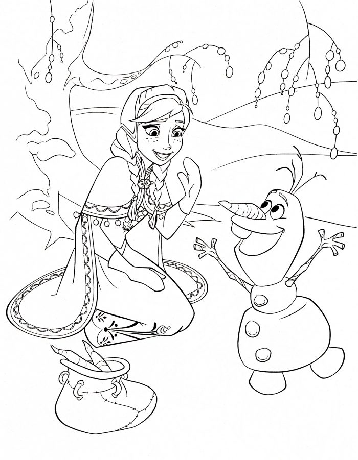 free frozen Colouring Pages