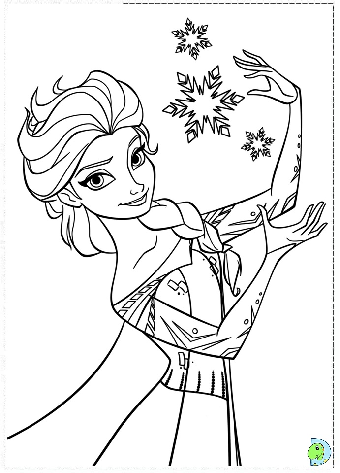 easy frozen pictures Colouring Pages