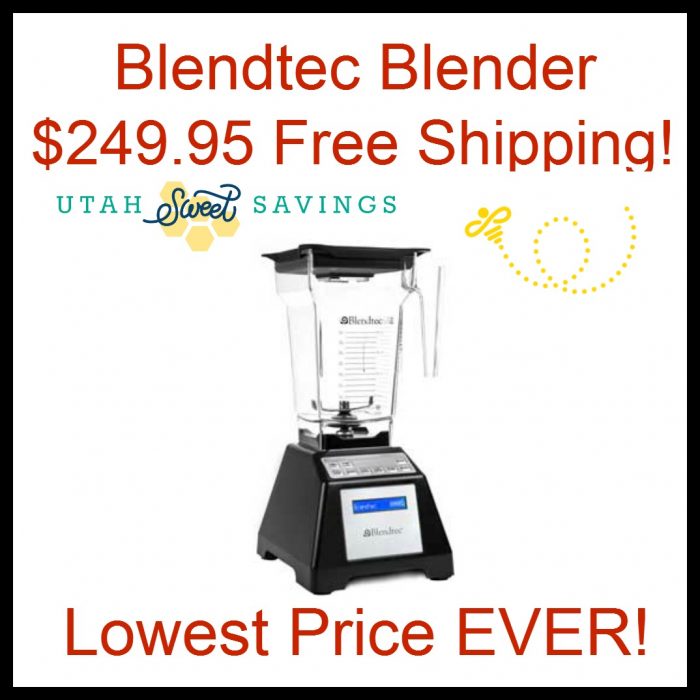 Blendtec Blender 249.95! Lowest Price EVER!! *Hurry* Utah Sweet Savings