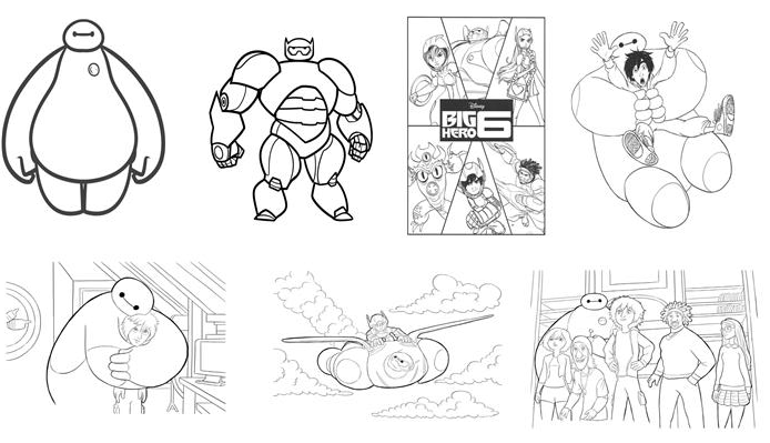 big hero 6 little kid coloring pages - photo #33