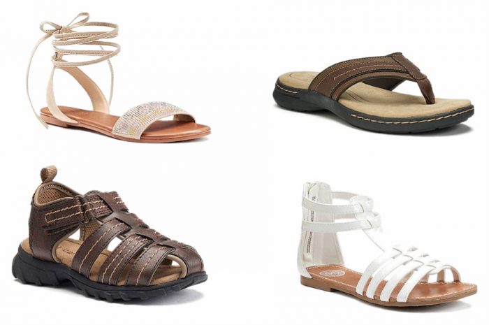 kohl's sandals clearance