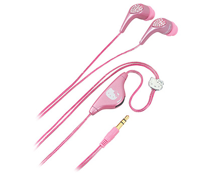 hello kitty pink earbuds