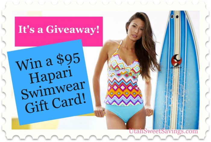 Hapari Giveaway Giveaway:  Hapari Swimwear $95 Gift Certificate 