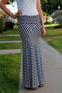 asymettrical maxi skirt
