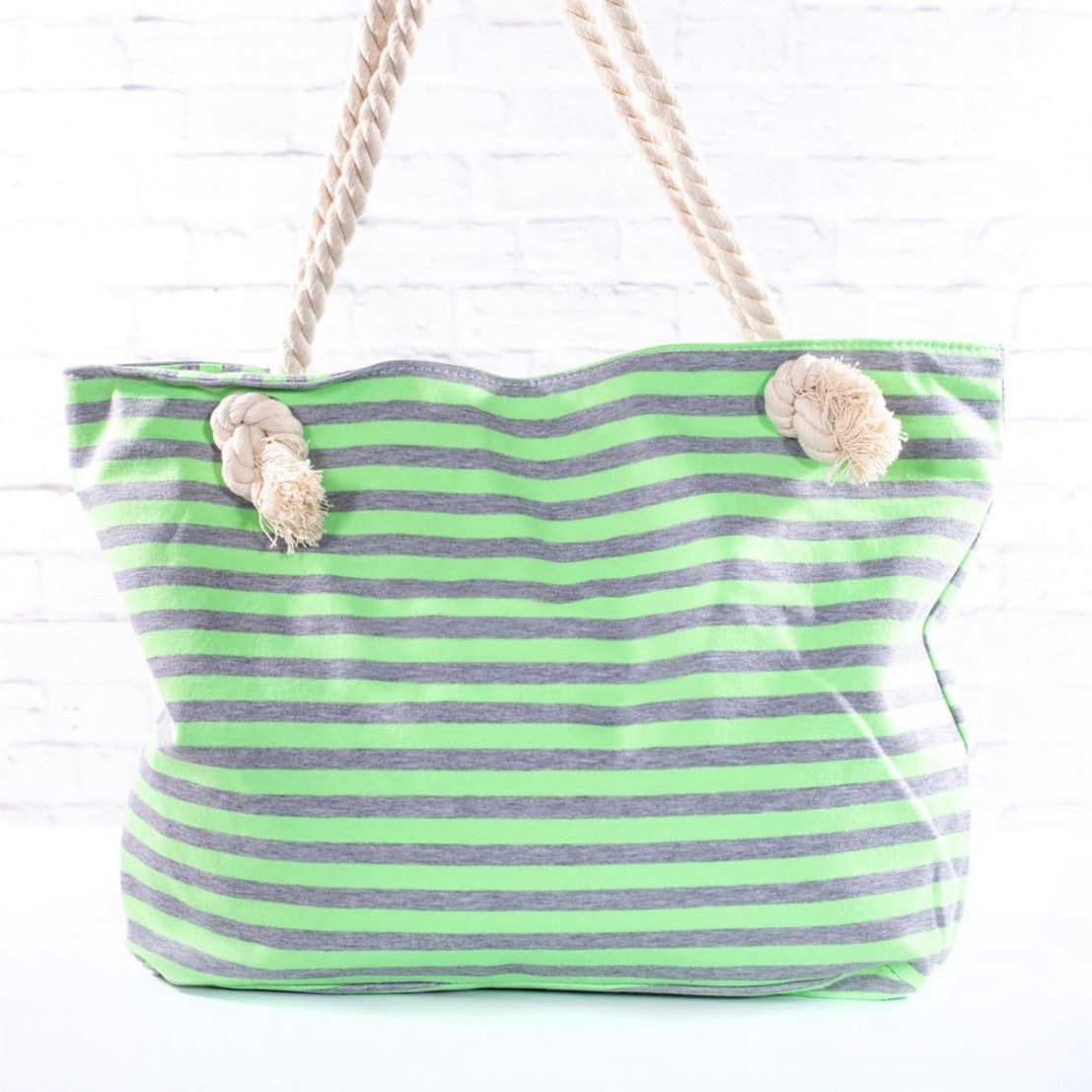 Striped Tote Bags with Nautical Rope Handles for $8.99 Shipped (Reg $24 ...