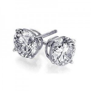 diamond accent stud earrings