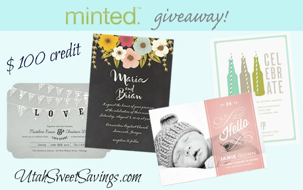 Minted Giveaway Giveaway:  $100 Credit at Minted!