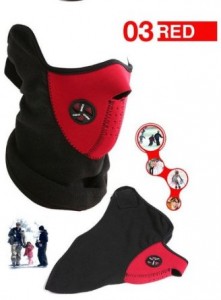 neoprene fleece half face mask