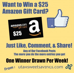 Facebook Amazon Giveaway $25