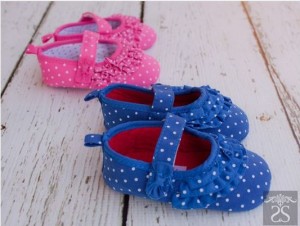 Polka Dot Mary Jane Baby Shoes