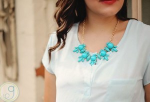 beaded statement necklace