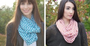 chevron infinity scarves