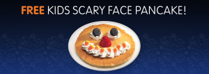 free scary pancake at ihop