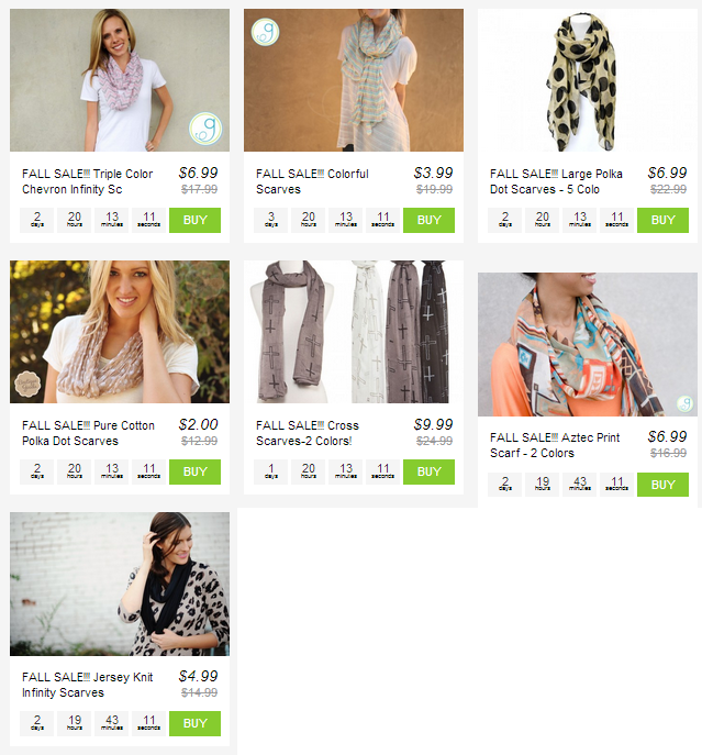 groopdealz fall scarf sale