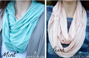 jersey knit infinity scarves