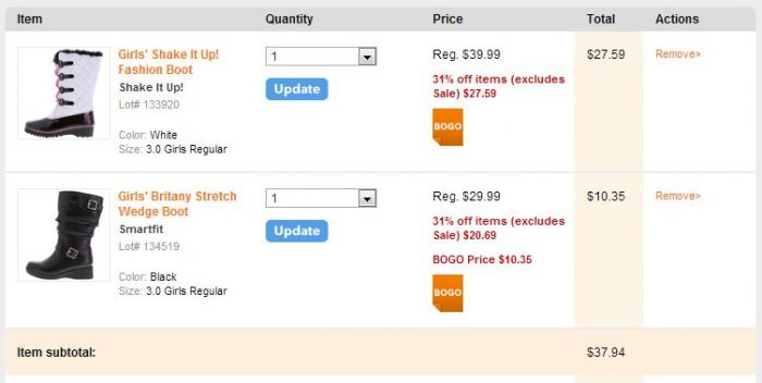 payless shoesource example