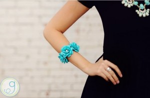 rosette bracelet turquoise