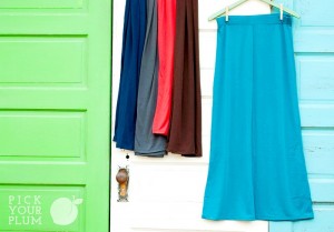 solid maxi skirts