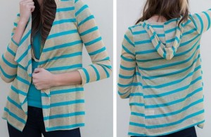 striped cardigan