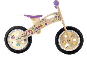wooden balance bike