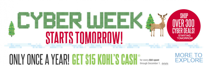 Kohls Cyber Monday