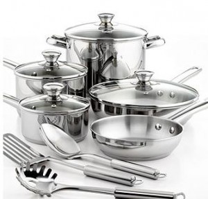 Tools of the Trade Stainless Steel 12 Piece Cookware Set