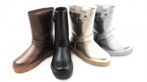 Winter Boot w Faux Fur Lining in 4 Metallic Colors