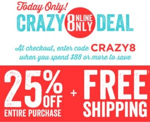 crazy 8 sale
