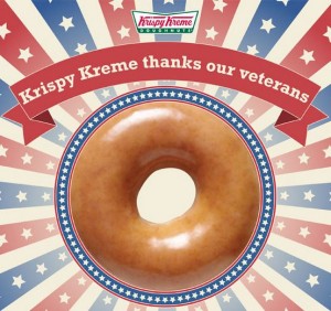 free krispy kreme veterans day