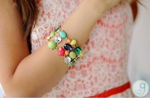 island sunrise statement bracelet