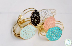 medallion enamel cuffs