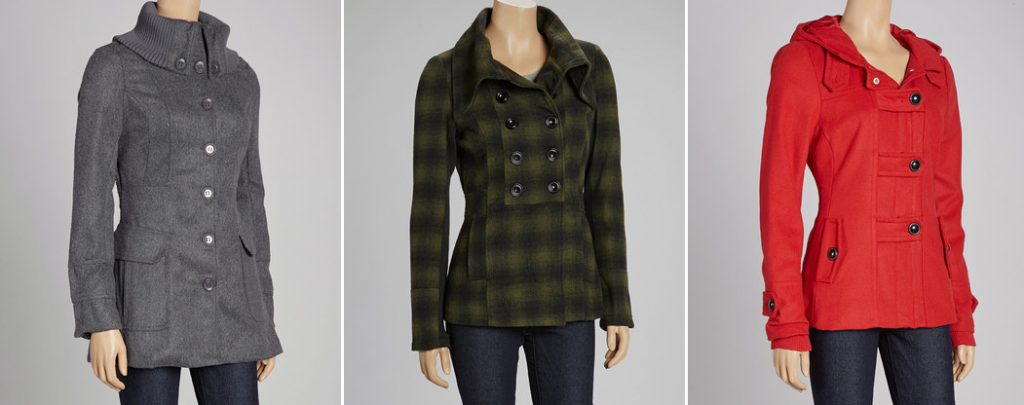 zulily cold spell pea coats